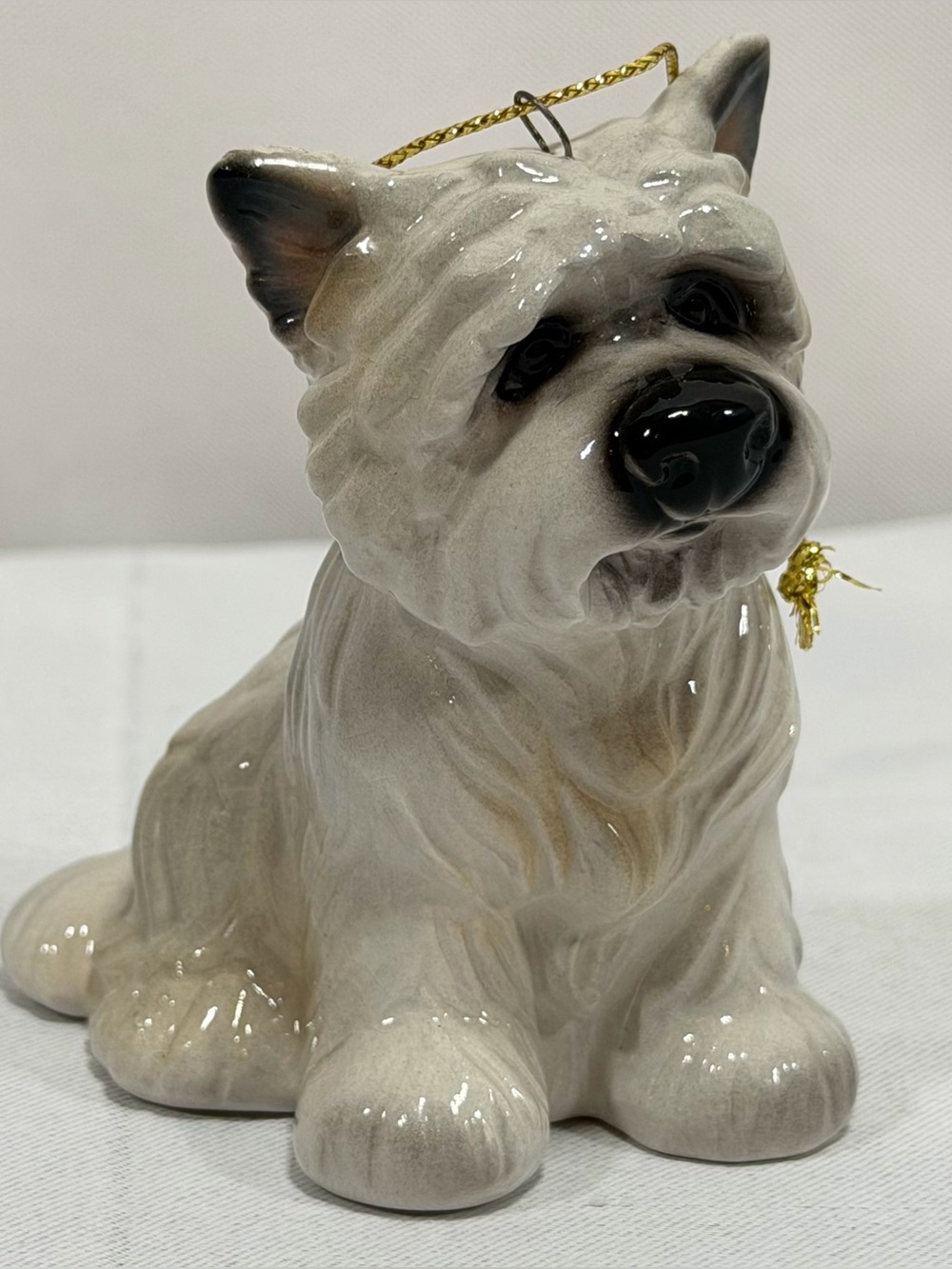 West Highland Terrier Westie Ceramic Christmas Ornament Big Sky Canine CHIP